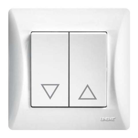 Διακόπτης Ρολών Lineme Λευκό 50-00109-1-0