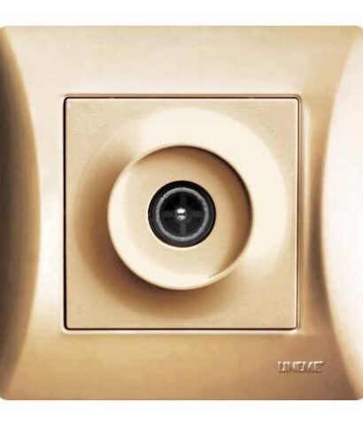 Πρίζα TV Lineme Χρυσό Ματ 50-00116-9-0