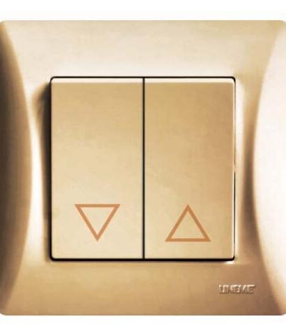 Διακόπτης Ρολών Lineme Χρυσό Ματ 50-00109-9-0