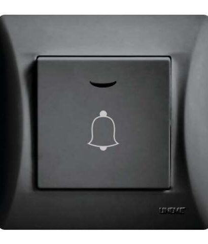 Μπουτόν Κουδουνιού Με Λυχνία Lineme Μαύρο 50-00108-2-0
