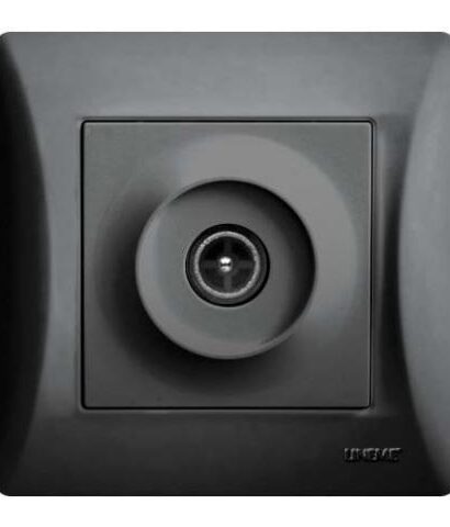 Πρίζα TV Lineme Μαύρο 50-00116-2-0