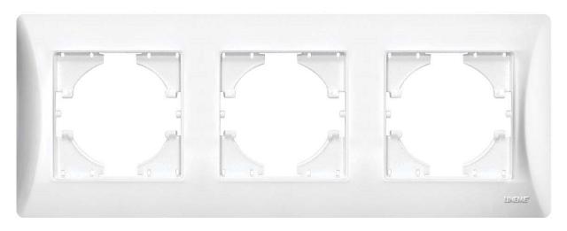Πλαίσιο Τριπλό Οριζόντιο Lineme Λευκό 50-00123-1-0
