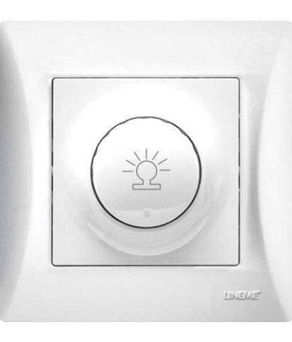 Ρεοστάτης Dimmer 500W Lineme Λευκό 50-00110-1-0