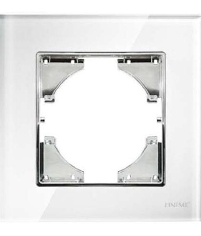 Πλαίσιο Μονό Lineme Λευκό Γυαλί 50-00121-23-0