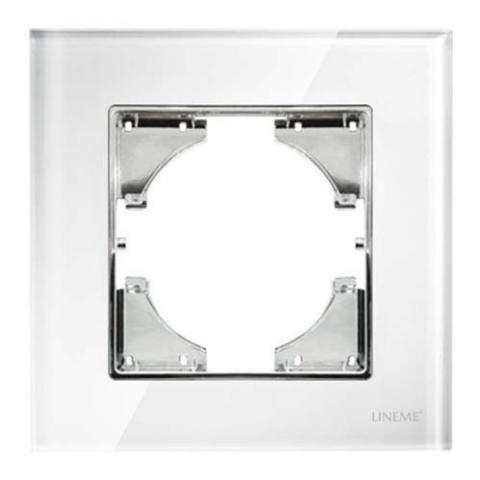 Πλαίσιο Μονό Lineme Λευκό Γυαλί 50-00121-23-0