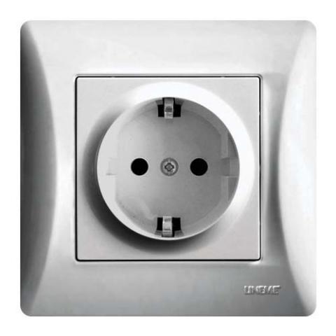 Πρίζα Σούκο Lineme Ασημί Ματ 50-00113-5-0