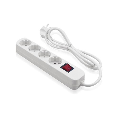 Πολύπριζο 4 Θέσεων Με Διακόπτη 3Χ1,5 1.5Μ Λευκό 80-00115-0