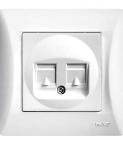 Πρίζα Τηλεφώνου & Data RJ45 Lineme Λευκό 50-00120-1-0