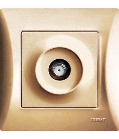 Πρίζα SAT Lineme Χρυσό Ματ 50-00117-9-0