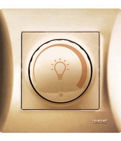 Ρεοστάτης LED 200W Lineme Χρυσό Ματ 50-00111-9-0