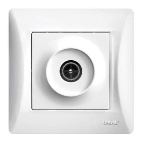 Πρίζα TV Lineme Λευκό 50-00116-1-0