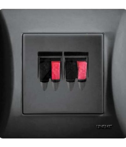 Πρίζα Ηχείων Lineme Μαύρο 50-00135-2-0