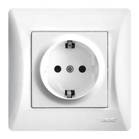 Πρίζα Σούκο Lineme Λευκό 50-00113-1-0