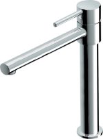 Eurorama Tonda Μπαταρία Κουζίνας Χρώμιο Βυθιζόμενη / Παραθύρου 145705-100-0