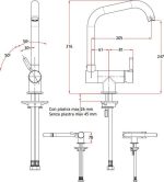 Eurorama Design Μπαταρία Κουζίνας Χρώμιο Ανακλινόμενη / Παραθύρου 13700-100-27997