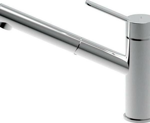 La Torre Newpro Μπαταρία Κουζίνας Χρώμιο Με Περιστρεφόμενο Κορμό 42181-100-0