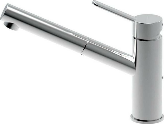 La Torre Newpro Μπαταρία Κουζίνας Χρώμιο Με Περιστρεφόμενο Κορμό 42181-100-0