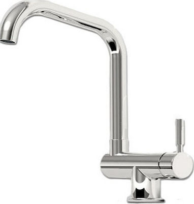 Eurorama Design Μπαταρία Κουζίνας Χρώμιο Ανακλινόμενη / Παραθύρου 13700-100-0