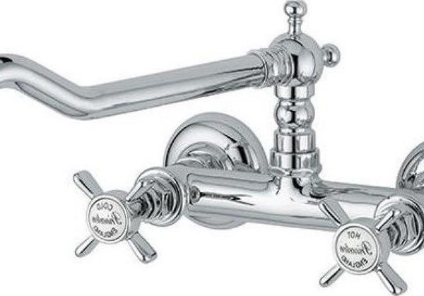 Bugnatese Princeton Μπαταρία Κουζίνας Άνω Ροής Τοίχου Chrome 852-100-0