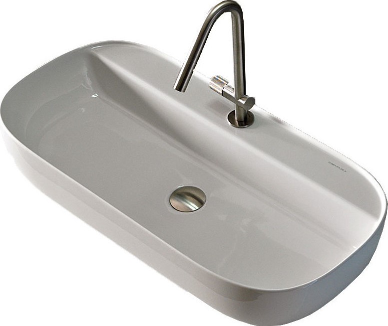 SCARABEO Glam/R Νιπτήρας White 76x38cm1801-300-0