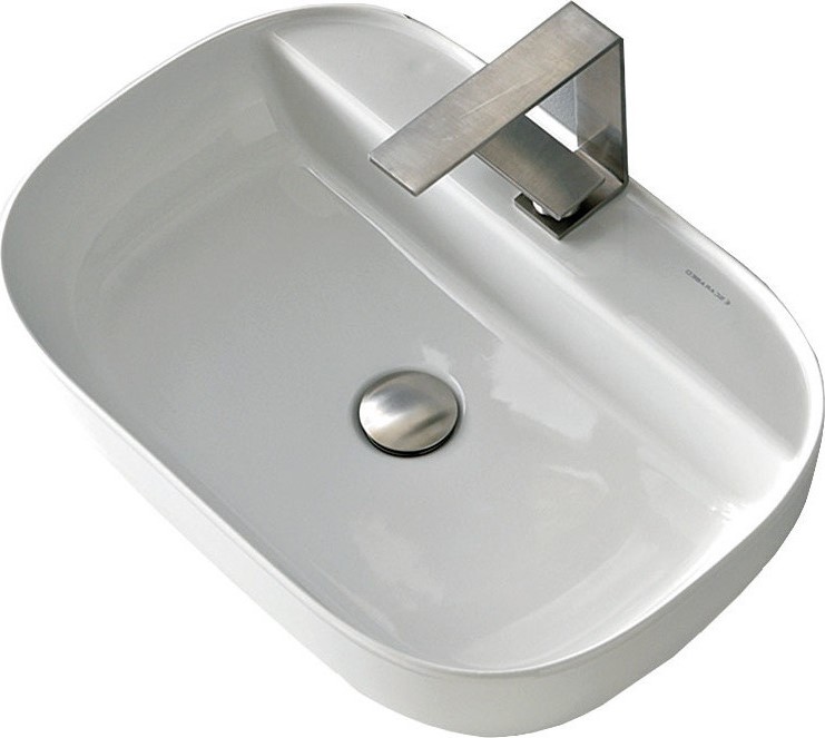 SCARABEO Glam/R Νιπτήρας White 56x38cm1802-300-0