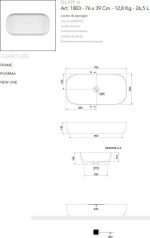 SCARABEO Glam Νιπτήρας White 76x39cm1803-300-29413