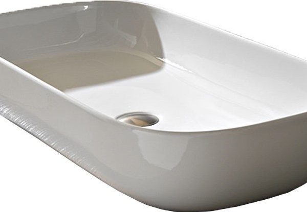 SCARABEO Glam Νιπτήρας White 76x39cm1803-300-0