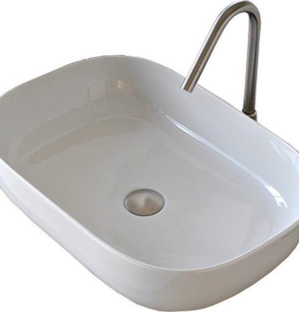 SCARABEO Glam Νιπτήρας White 56x39cm1804-300-0