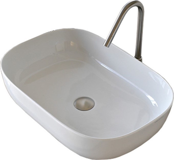 SCARABEO Glam Νιπτήρας White 56x39cm1804-300-0