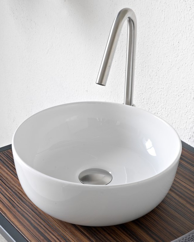 SCARABEO Glam Νιπτήρας White Φ33cm 1808-300-0