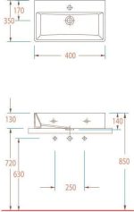 SEREL Tetra 40 Νιπτήρας White 40x35cm 2041-300-29342