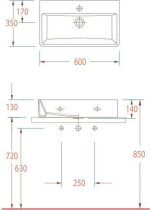 SEREL Tetra 60 Νιπτήρας White 60x35cm 2046-300-29336