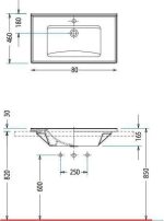 Serel Slim 80 Νιπτήρας White 80x46cm 3035-300-29265