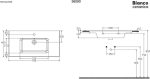 Bianco Flat 90 Νιπτήρας White 91,5x46,5cm 36090-300-29239