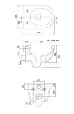 SCARABEO Moon Clean Flush Λεκάνη Κρεμαστή Sand Με Κάλυμμα Βακελίτη Αποσπώμενο Slim Soft Close 552000SC-510-29140