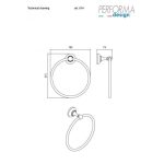 Performa Design Victoria Bronze Κρίκος Φ19,5cm 614-220-28801