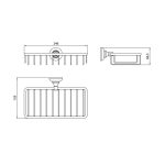 Performa Design Victoria Black Matt Σπογγοθήκη - Μπουκαλοθήκη 24,6x15,9x6,65 cm 621-400-28764