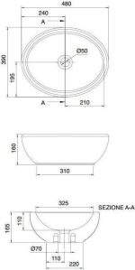 SCARABEO Planet Νιπτήρας White 48x39cm 8112-300-29495