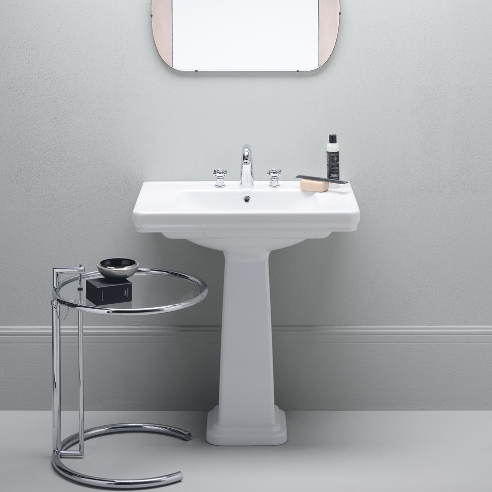 GSI Classic Κολώνα Νιπτήρα White 66x27cm 8770-300-0