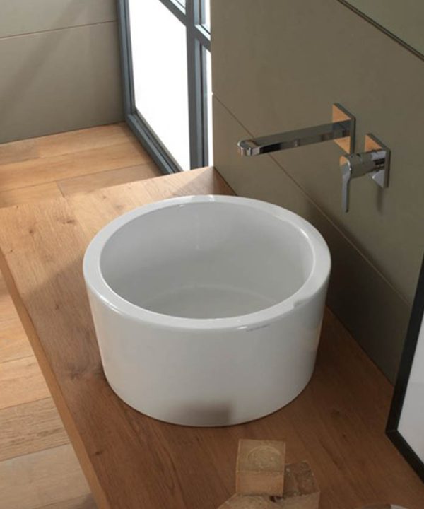 SCARABEO Bucket Νιπτήρας White Φ42cm 8807-300-0