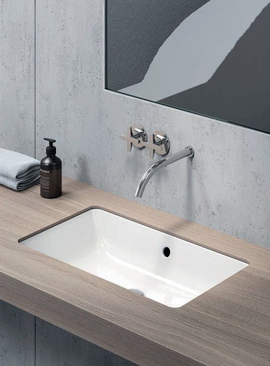 GSI Kube Νιπτήρας White 60x37cm 89539-300-0