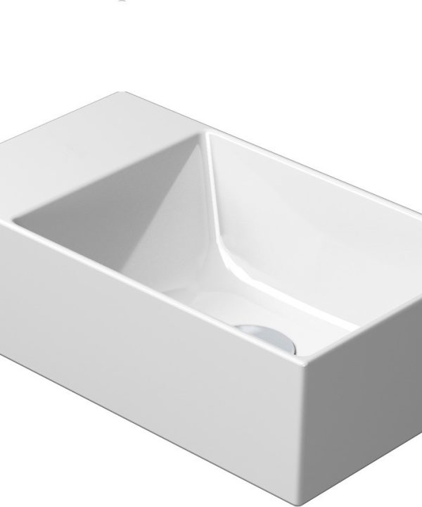 GSI Kube-X Slim Rim Νιπτήρας White 40x23cm 9484-300-0