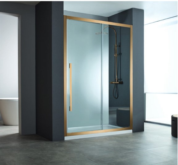 DEVON Noxx Slider 1+1 Καμπίνα Ντουζιέρας Bronze Brushed PVD (108-111)cm x h200cm Με 1 Σταθερό και 1 Συρόμενο Φύλλο SLN100C-221+2τεμ.N6/200-221-0