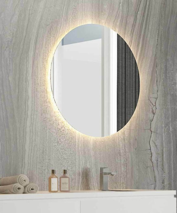 Luminor Idol 80 Φωτιζόμενος Στρογγυλός Καθρέπτης Μπάνιου Φ80cm IDO80-0