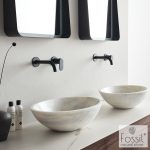 Fossil Mica Marble Επιτραπέζιος Νιπτήρας Φυσικό Μάρμαρο 55x41cm DR55-300-28896