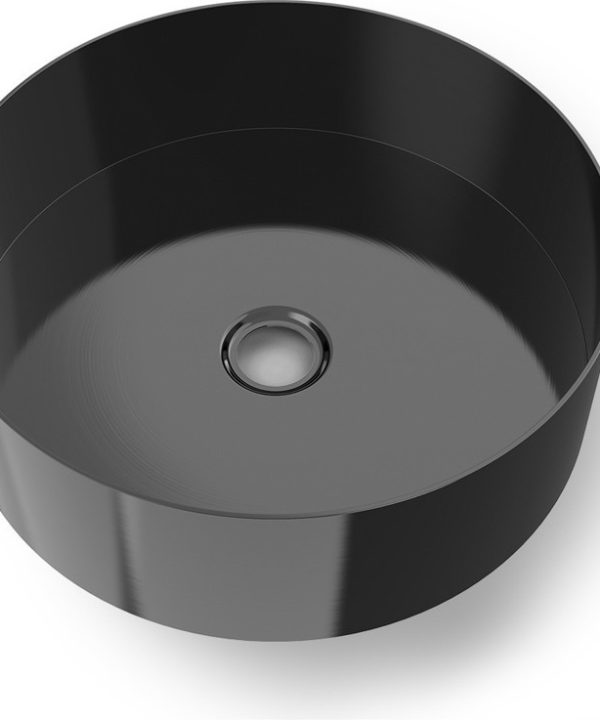 Voss Milo PVD Επιτραπέζιος Νιπτήρας Black Brushed Φ40cm V1040-411-0