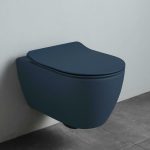 SCARABEO Moon Clean Flush Λεκάνη Κρεμαστή Ocean Με Κάλυμμα Βακελίτη Αποσπώμενο Slim Soft Close 552000SC-600-0