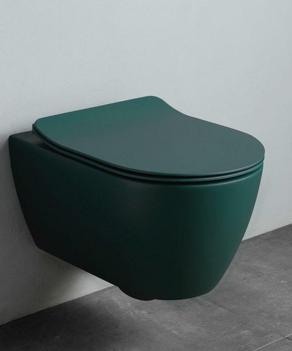 SCARABEO Moon Clean Flush Λεκάνη Κρεμαστή Musk Με Κάλυμμα Βακελίτη Αποσπώμενο Slim Soft Close 552000SC-900-0