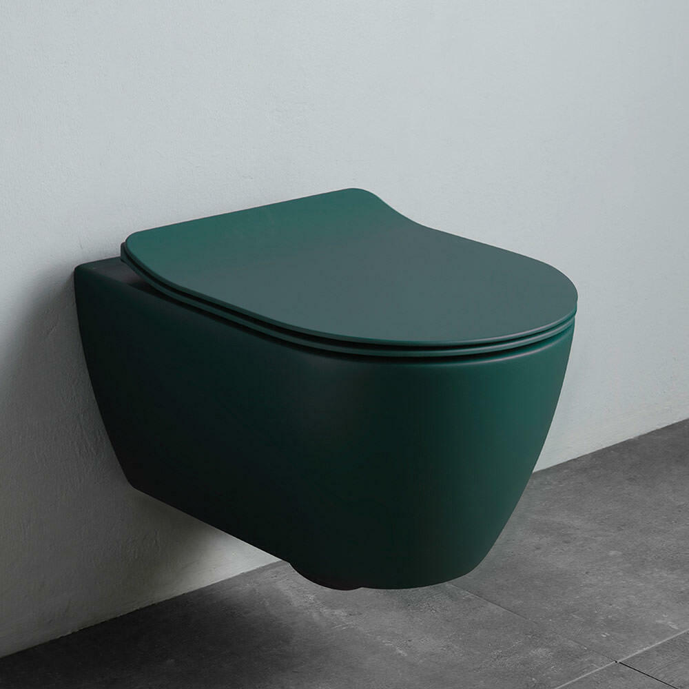 SCARABEO Moon Clean Flush Λεκάνη Κρεμαστή Musk Με Κάλυμμα Βακελίτη Αποσπώμενο Slim Soft Close 552000SC-900-0