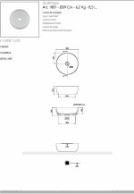 SCARABEO Glam Νιπτήρας Ocean Φ39cm 1807-600-29110